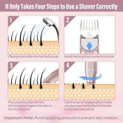 🎁Mother's Day-49%OFF🪒2-in-1 Electric Shaver for Women