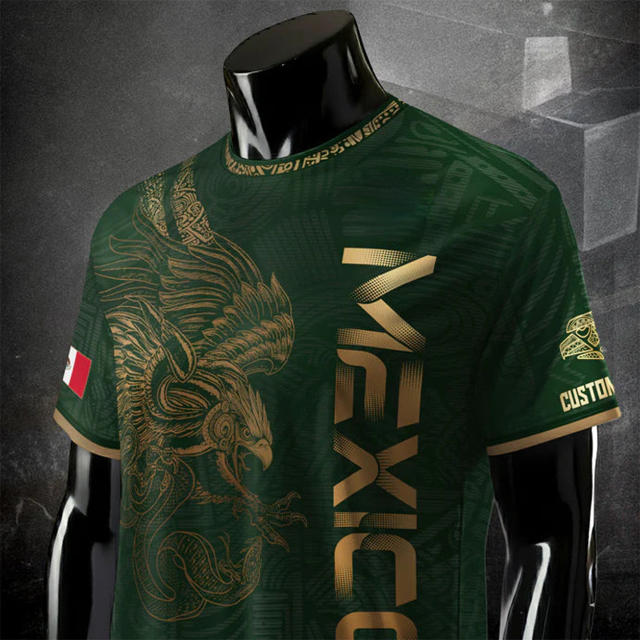 🇲🇽Men's Mexican Aztec Soccer Print Casual Tee