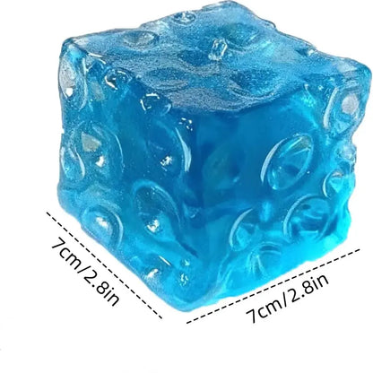 Giant Jelly Cheese Cube Squishy Toy