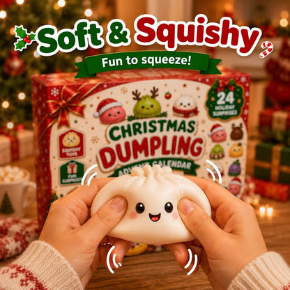 🎄 2026 Christmas Advent Calendar: Mini Dumpling Squishies, 24 Days of Squishy Stress Relief 🥟✨