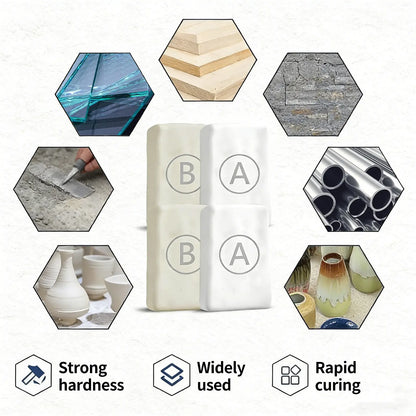 Steel Reinforced Epoxy Repair Putty Waterproof Heat Resistant Drillable Filler for Metal PVC Pipe Plastic Wood Ceramic