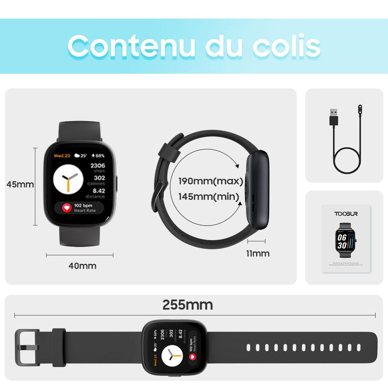 ⌚💖 Smartwatch con Chiamate Intelligenti! 🎙️ Assistente Vocale, Fitness Tracker, 100+ Sport, IP68 Impermeabile 🌊, Tracker Sonno 😴, Batteria 30 Giorni 🔋, Display HD 1,83' Personalizzabile 📸 – App VeryFit