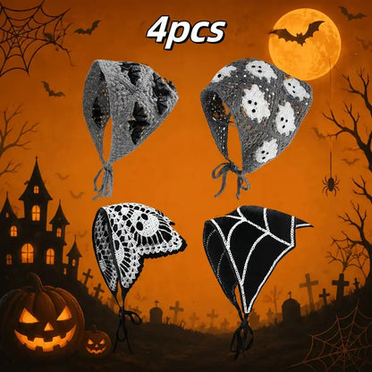Women's Polyester Halloween Triangle Bandana Hair Accessory