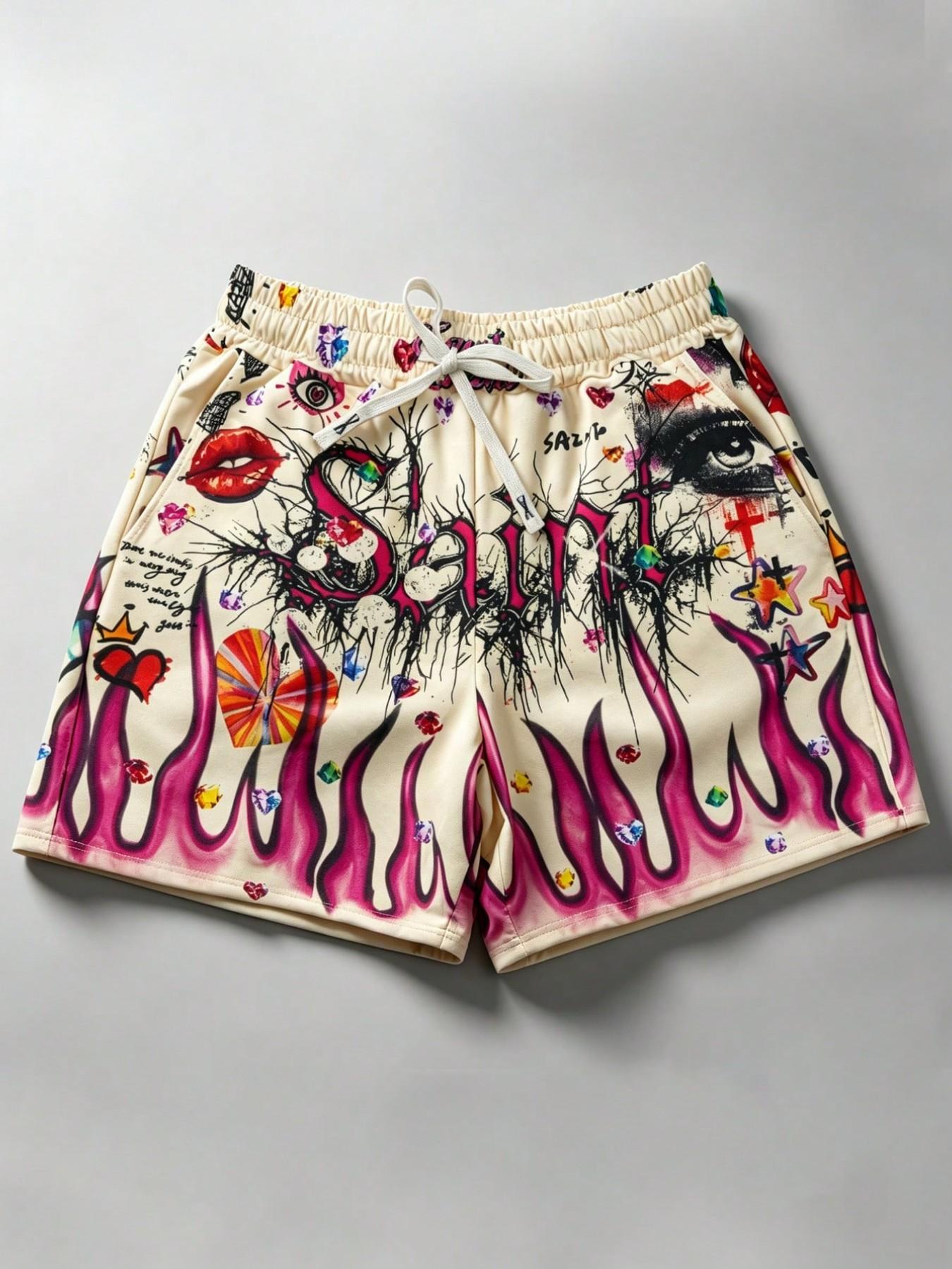 Full Print Summer Beach Shorts Outdoor Shorts Unisex