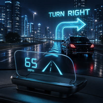 💡 No complicated wiring! Plug and play GPS HUD speedometer for any car.