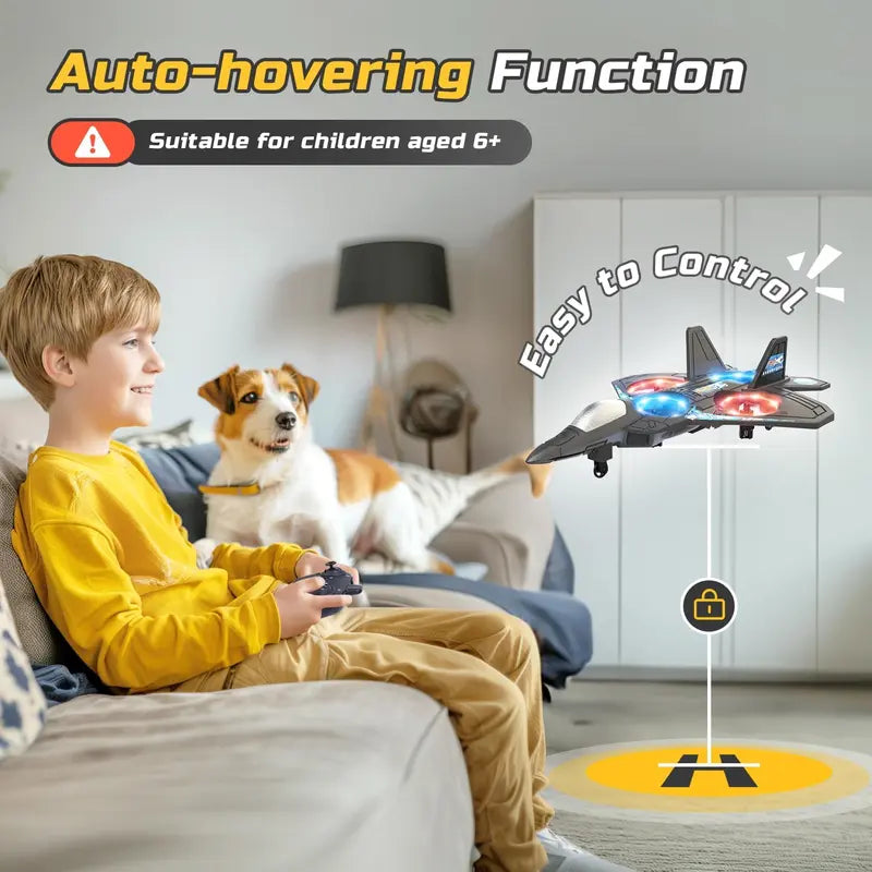 Colorful LED Stunt Fighter Jet Drone