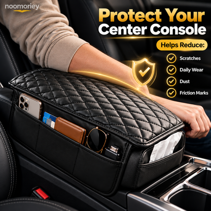 🚗 3-in-1 Car Armrest Cushion with Storage & Console Protection