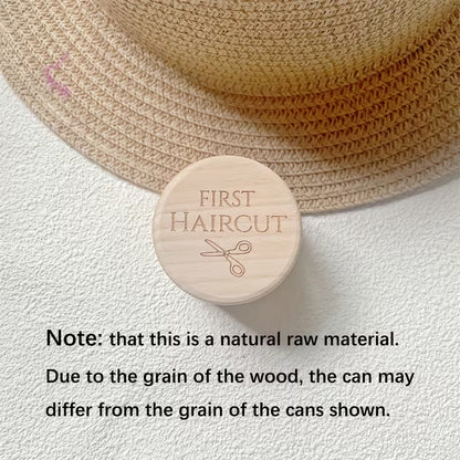 🌳👶Natural Wood Fetal Hair Keepsake Box | Baby First Hair & Memory Shadow Box