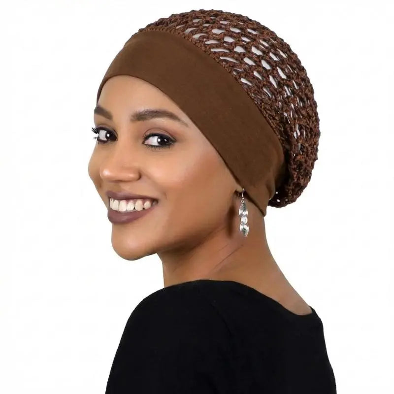 3-Piece Stretchy Wide-Edge Sleeping Cap Set