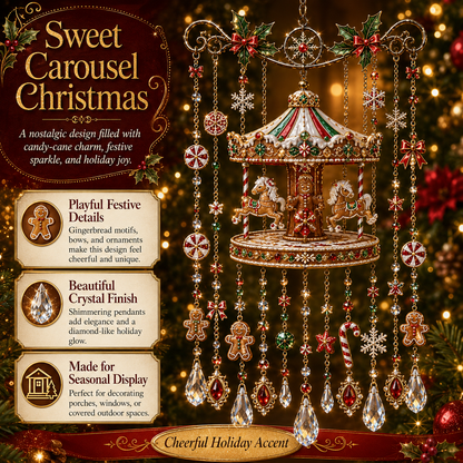 🎁Christmas Crystal Wind Chime for Porch & Garden Decor