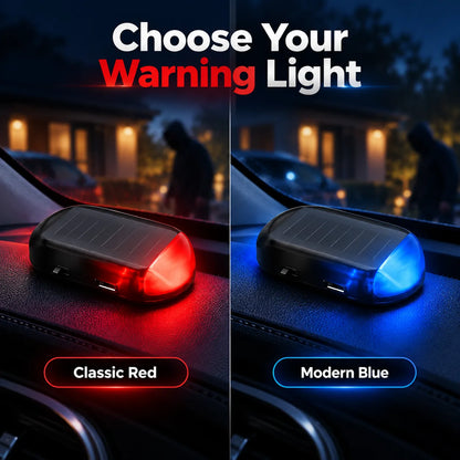 🚗 Solar Car Security Warning Light – Auto-Sensing 5-Second Flash LED with USB Backup Charging