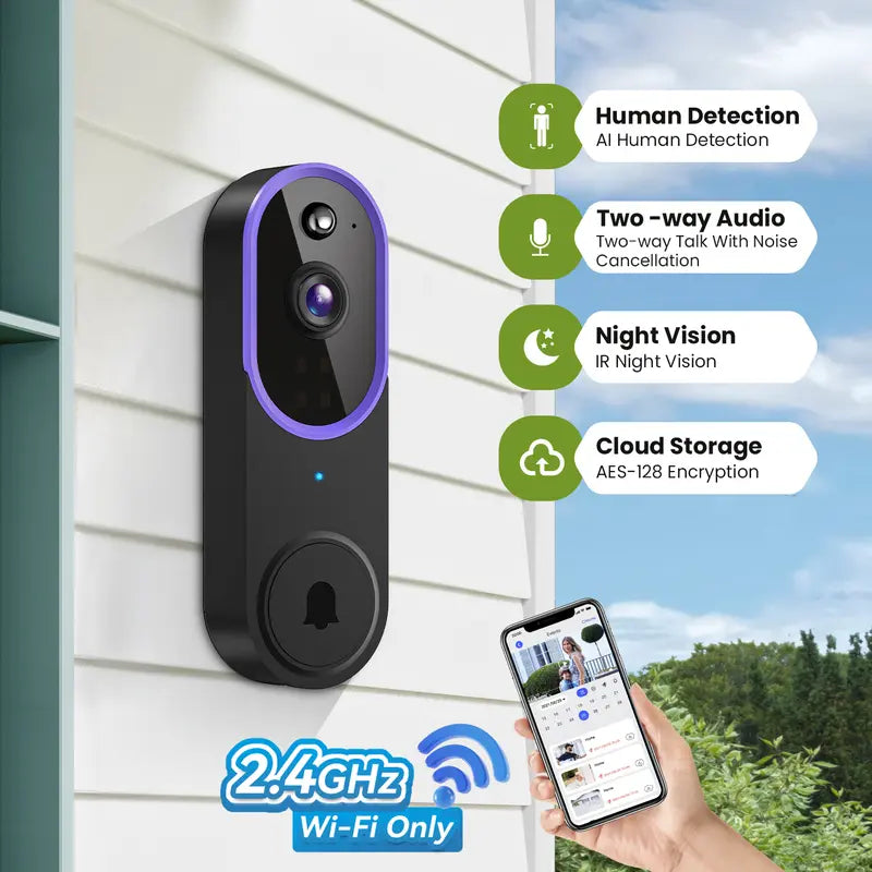 🔔📶Wireless Video Doorbell Camera