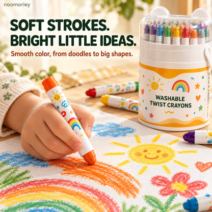 Noomoriey™ Washable Twist Crayons