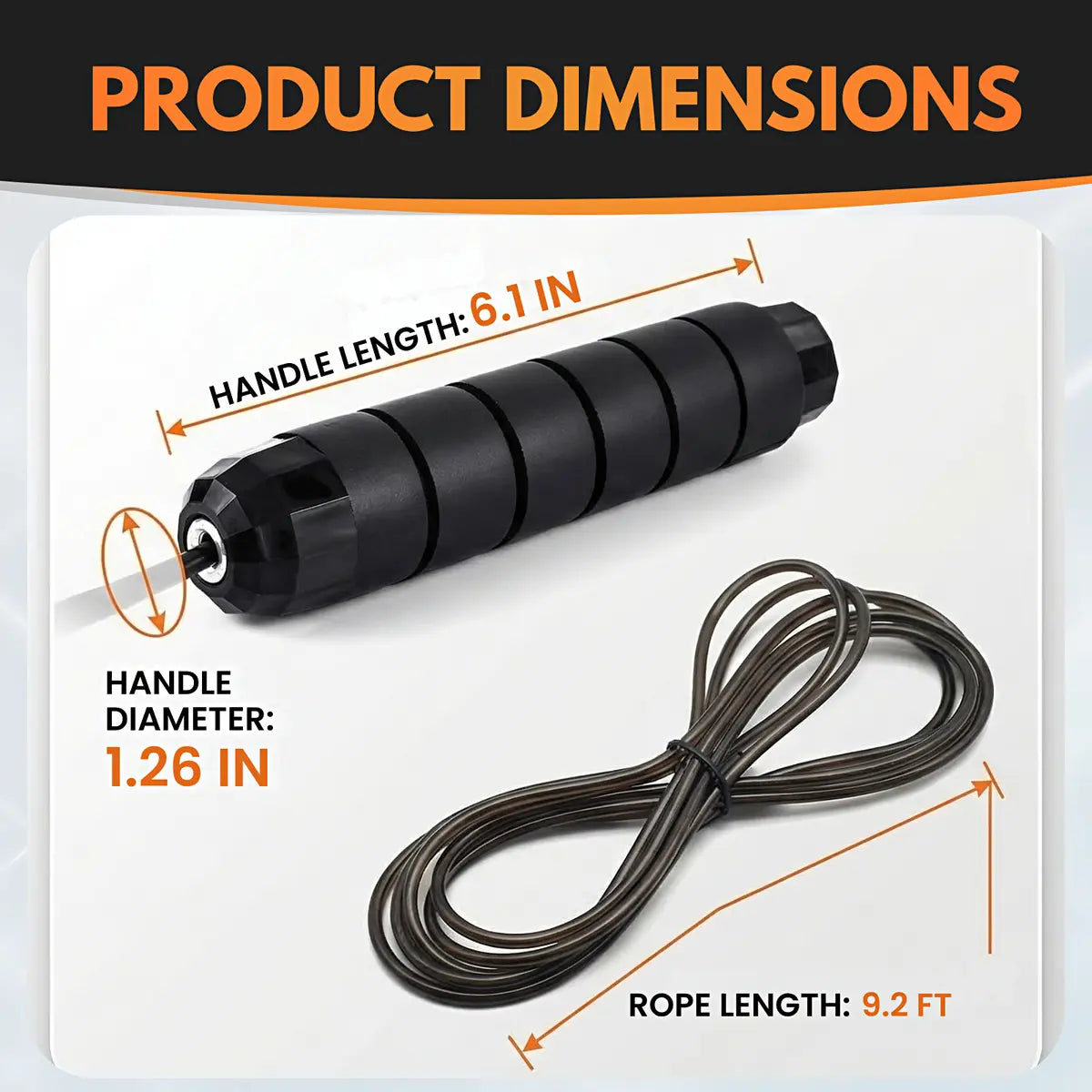 Weighted Speed Jump Rope – Adjustable Steel Cable with Ball Bearings for Fitness & Cardio
