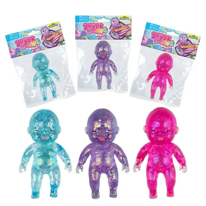 🔥 Viral Squishy Babies Glitter Squeeze Toy ✨
