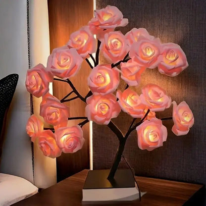 Rose-shaped night light