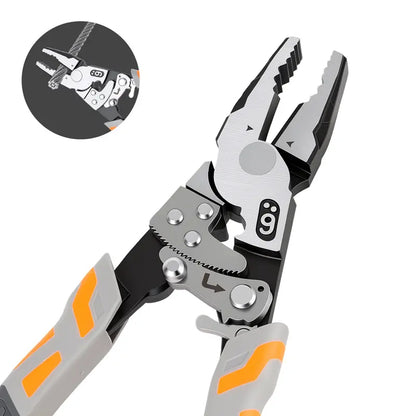 55-Steel Self-Locking Anti-Skid Ratchet Pliers