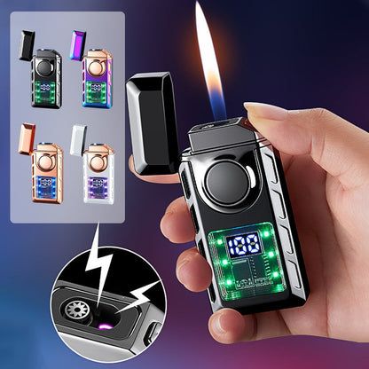 💯🔥Hot Sale🔥Multi-Functional Dual Flame Lighter with Colored Lights