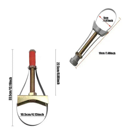 🛠️NEW Auto Car Diameter Adjustable Oil Filter Removal Strap Wrench Tool,Car Oil Filter Wrench.