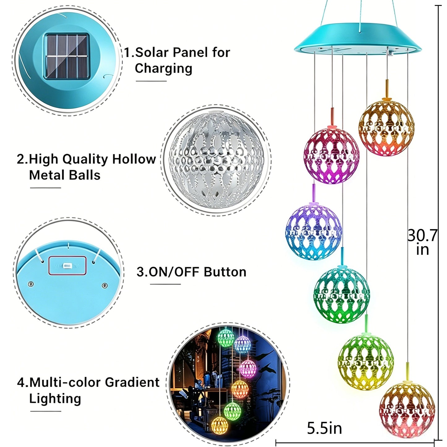 ✨ Moroccan-Style Solar Globe Gift