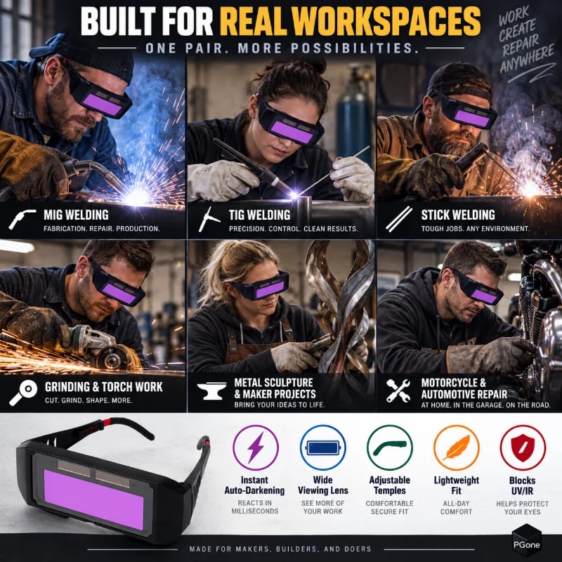 🔥HOT SALE🔥Auto-Darkening Anti-Glare Welding Glasses