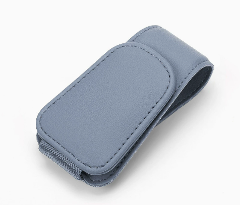 🚗 Magnetic Sun Visor Organizer – Leather Sunglasses, Card & Ticket Holder