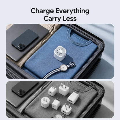 360° Rotating 4-in-1 Universal Travel Charger | 70W GaN