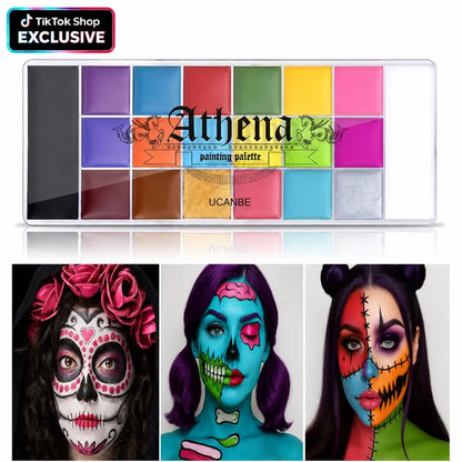 20-Color Face & Body Oil Paint Palette