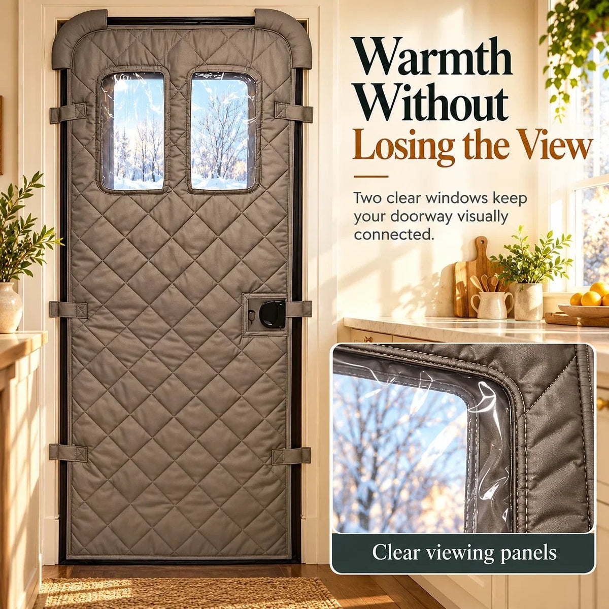 🏠❄️ Magnetic Thermal Door Curtain | Keep the Cold Out & Warmth In! 🧲🔥