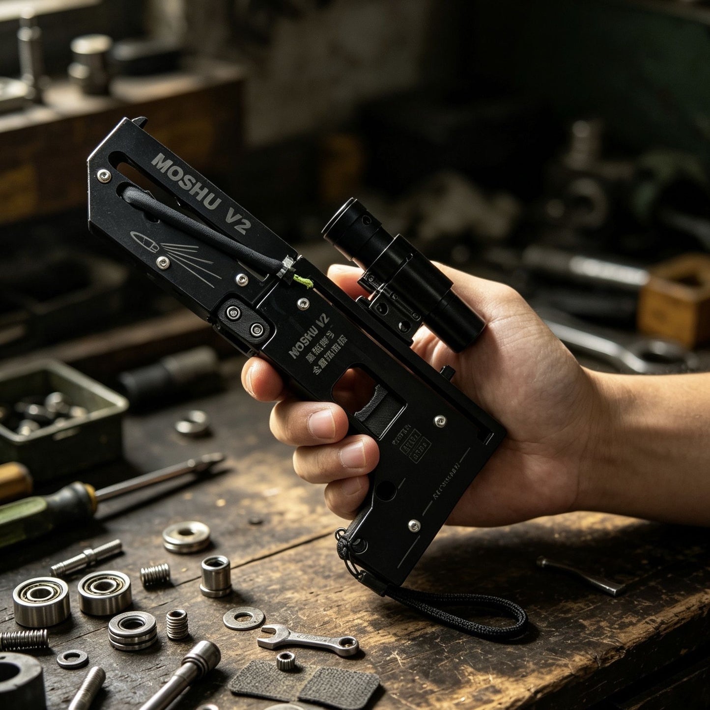 Moshuv2 Metal Enhanced Card Slingshot