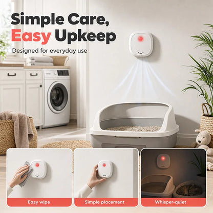 🎉🔥 49% OFF! 🌬️Say goodbye to unpleasant odors with it! Smart Quiet Pet Odor Eliminator