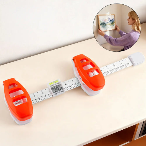 Professional Picture Hanging Tool with Level & Ruler