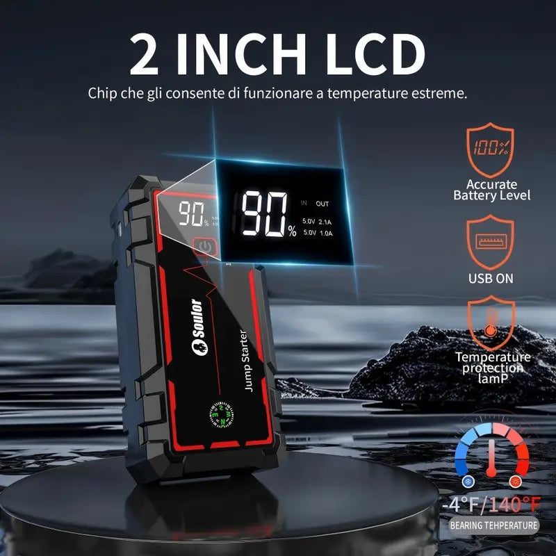 6400mAh Portable Car Jump Starter