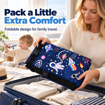 ✈️ Kids’ Airplane Seat Extender – Foldable Travel Leg Rest, No Inflation Needed 🚀