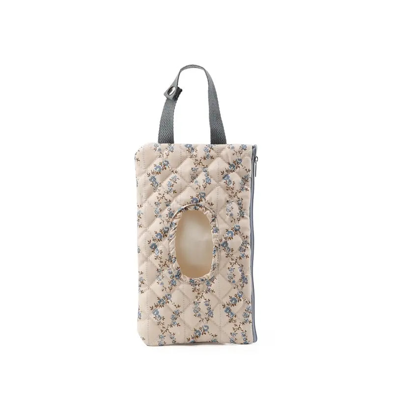 Hangable Floral Wet Wipes Bag with Strap