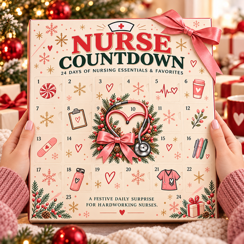 ❤️ 24-Day Advent Calendar – Heartfelt Holiday Countdown Gift for Nurses