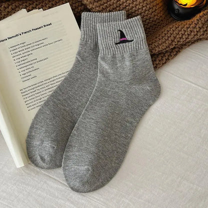 Halloween Embroidered Ankle Socks 🎃