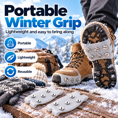 🧊👣 Anti-Slip Shoe Grips – Better Traction on Ice & Snow🍀