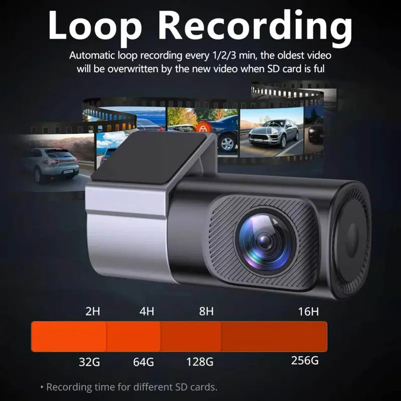 Wired WiFi Dash Cam 1080P HD