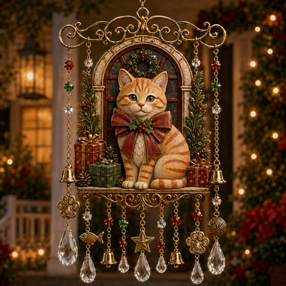 🎁Christmas Crystal Wind Chime for Porch & Garden Decor