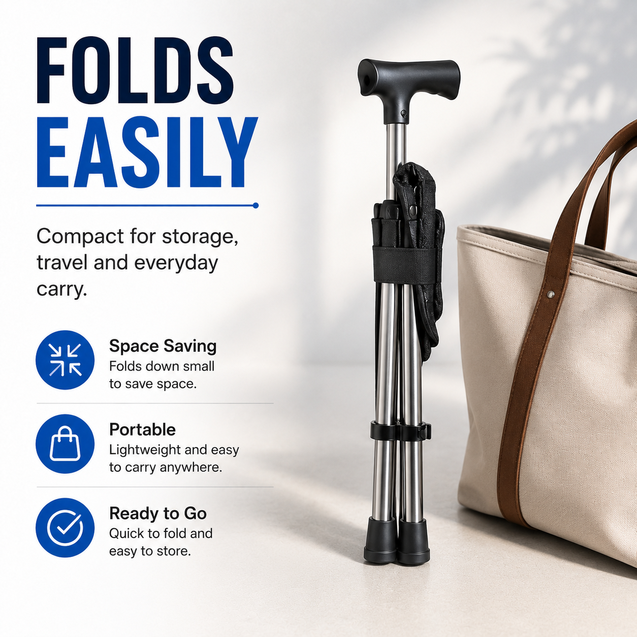 Folding Portable Cane Chair – 2-in-1 Walking Stick & Rest Seat for Seniors