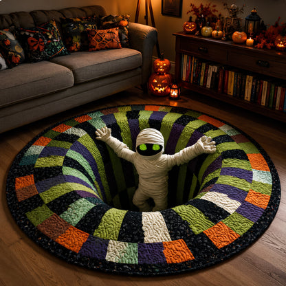 👻 3D Vortex Round Rug- Halloween Room Decor