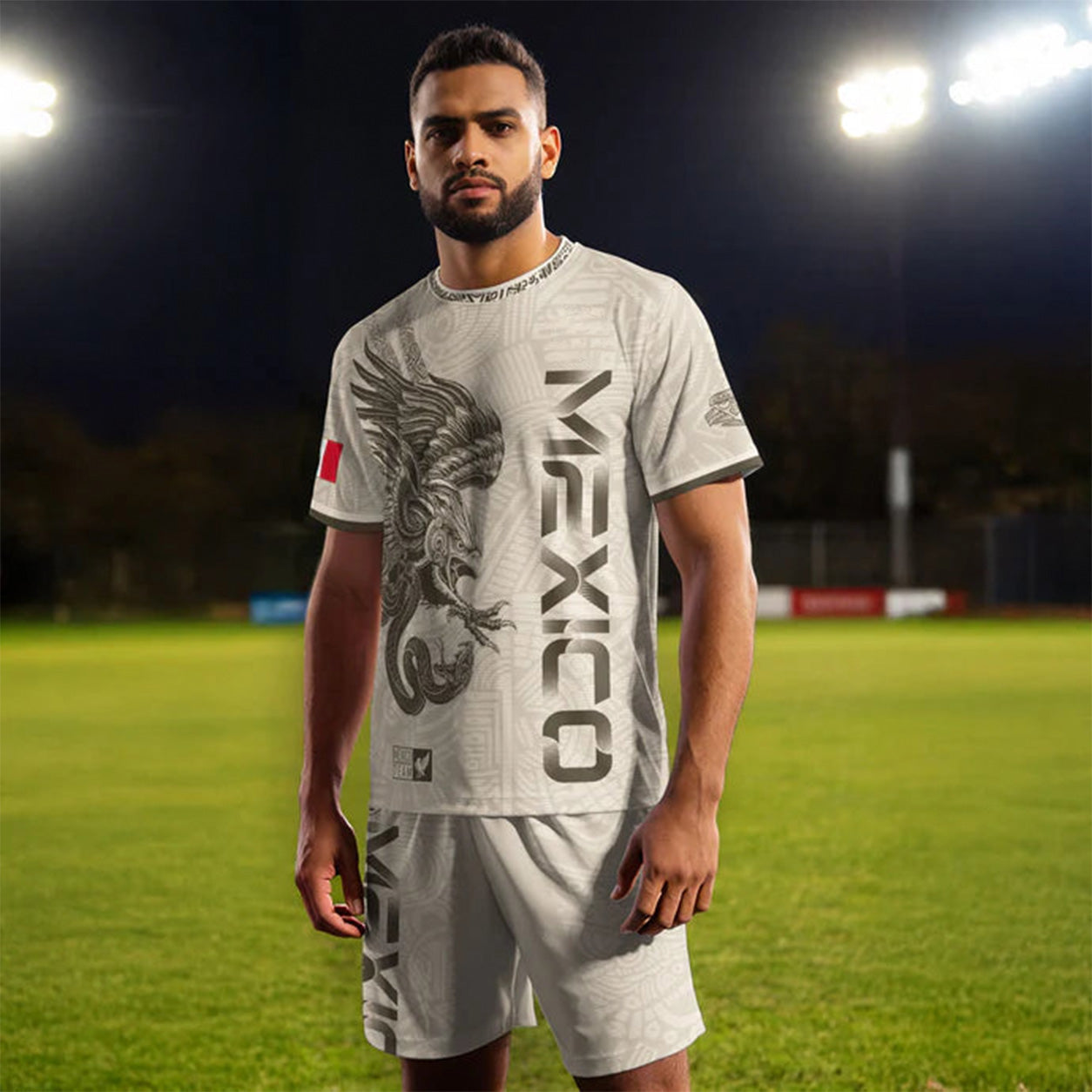🇲🇽Men's Mexican Aztec Soccer Print Casual Tee