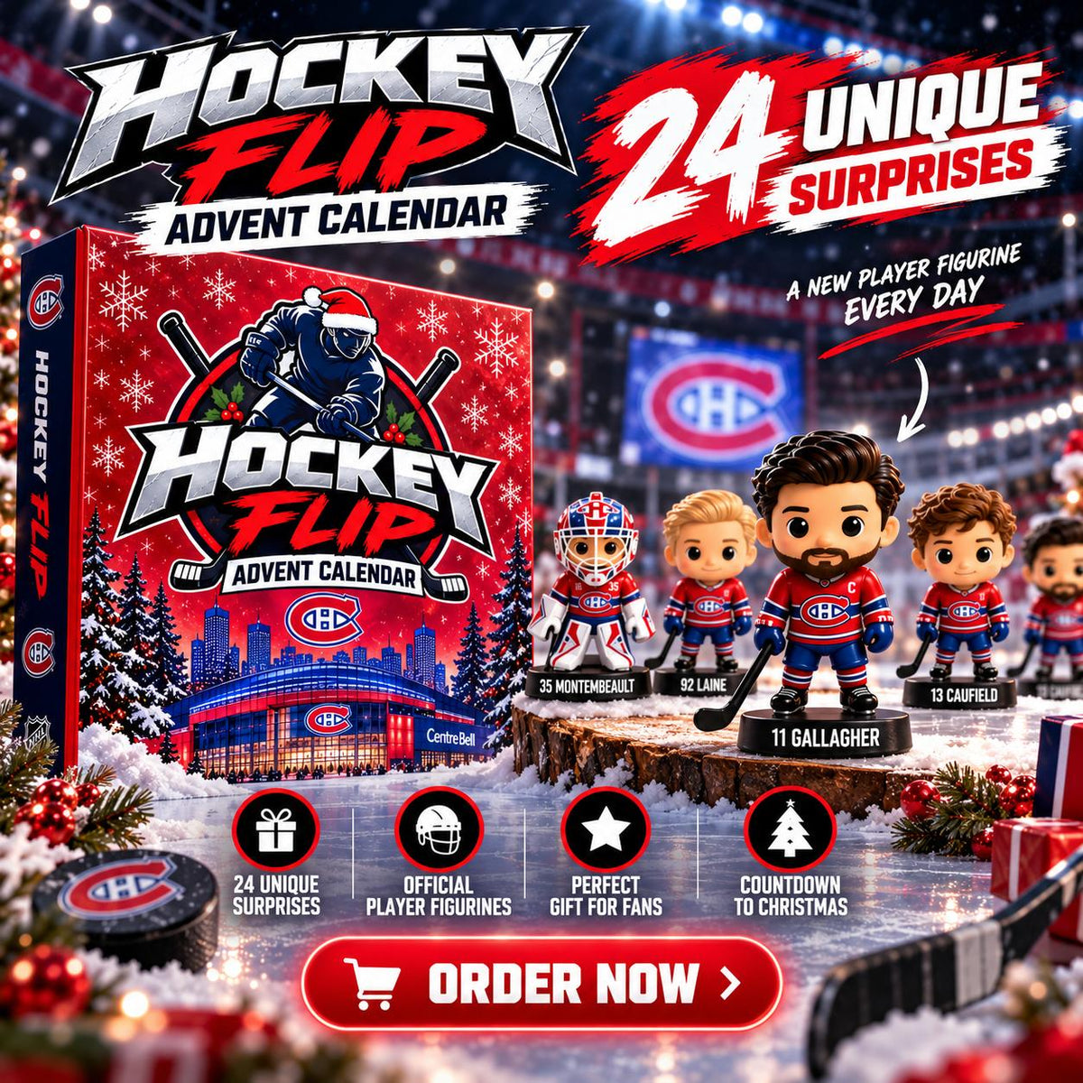 🎄 2026 Hockey Christmas Advent Calendar – Make Every Day of the Countdown a Surprise 🏒🎁