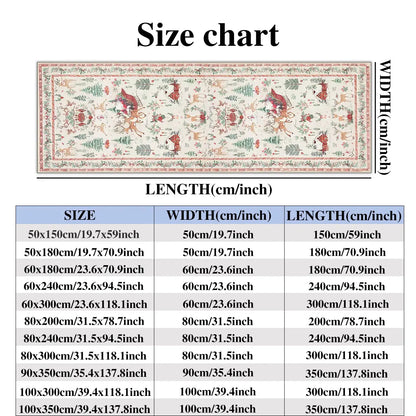 🎄 Cozy Christmas Runner Rug – Washable Non-Slip Holiday Floor Decor