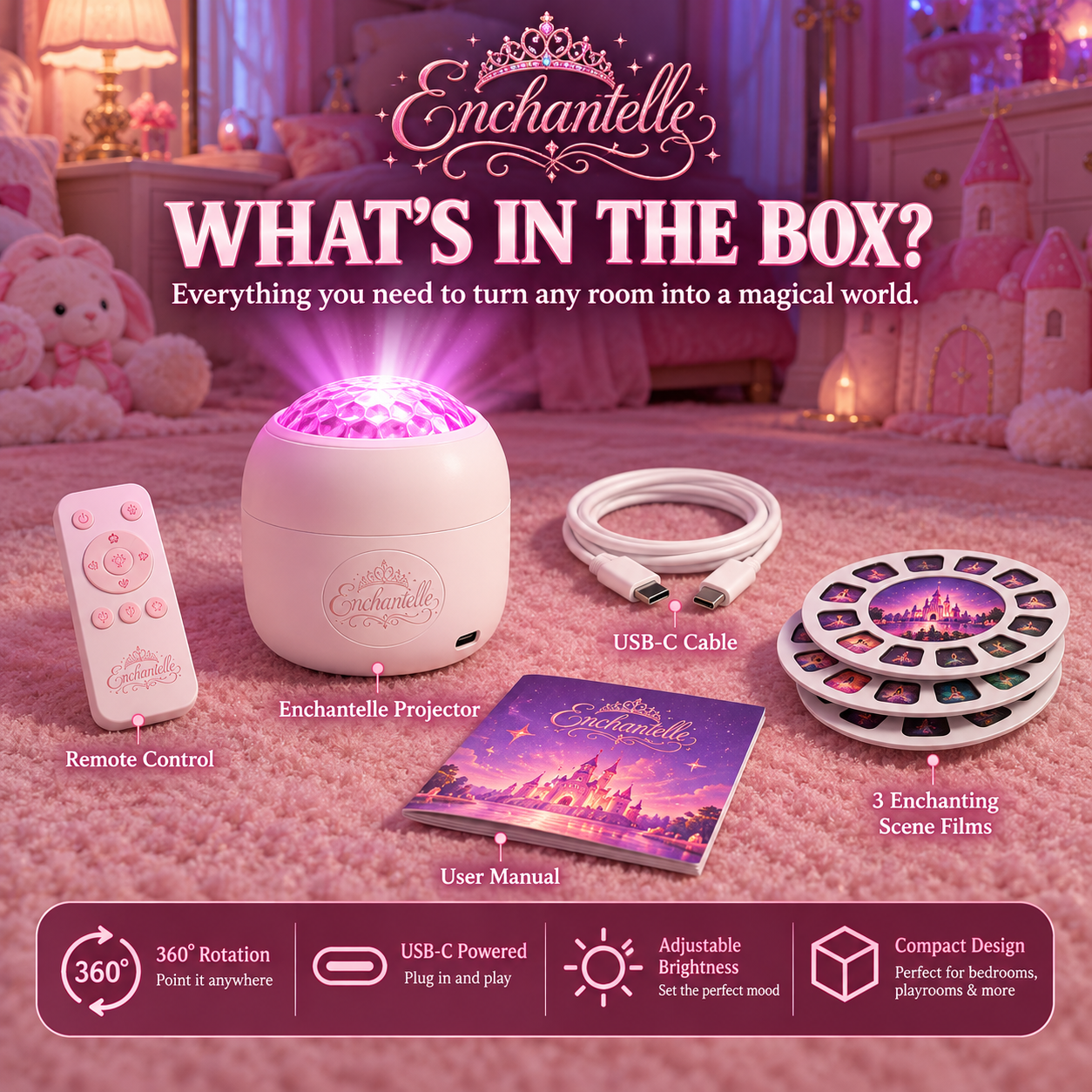 Magical Fantasy Room Projector - transform the feeling of a room