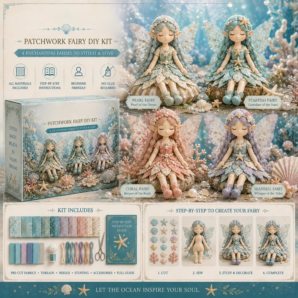 🔥LAST DAY 49% OFF🧵Fairy Patchwork DIY Collection