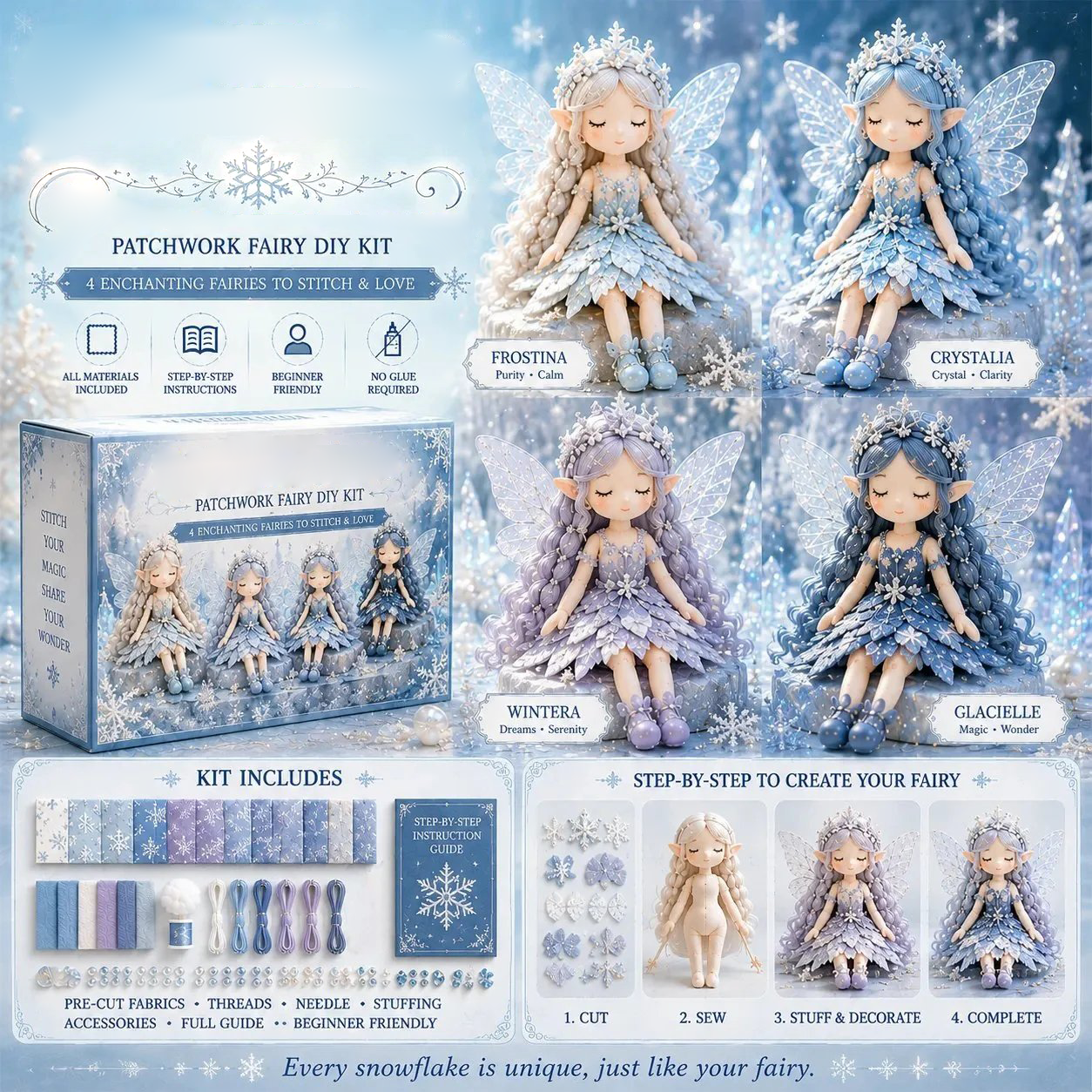 🔥LAST DAY 49% OFF🧵Fairy Patchwork DIY Collection