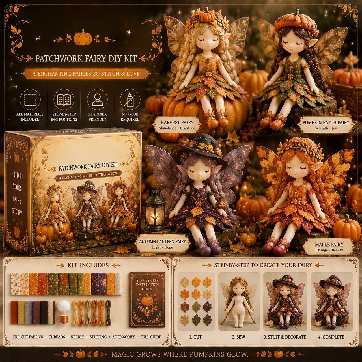 🔥LAST DAY 49% OFF🧵Fairy Patchwork DIY Collection