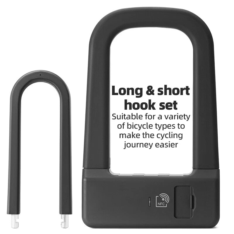 Smart NFC Bicycle U-Lock – Keyless, Secure & Ultra-Convenient🚲✨